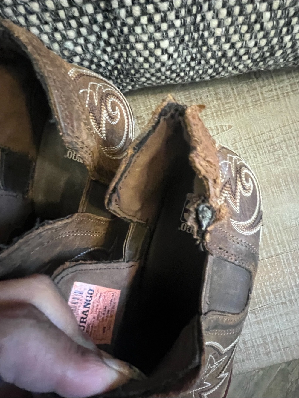 Brown Western Cutout Ankle Boots - Women - Picture 8 of 10